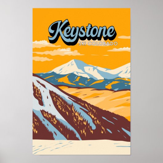 Keystone Colorado Winter Ski Area  Poster (Voorkant)