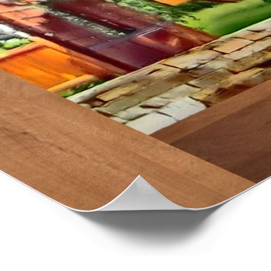 Keystone Colorado wooden sign poster print (Hoek)