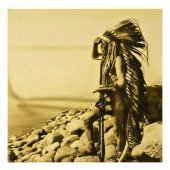 Keystone Magic Lantern Slide Omaha Indian Foto Afdruk (Voorkant)
