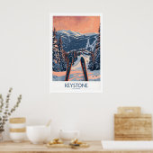 Keystone Muurkunst - Colorado Ski Poster 1 (Keuken)
