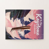Keystone om te skiën legpuzzel (Horizontaal)