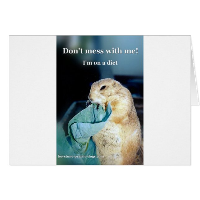 Keystone Prairie Dog-dieetmeme (Voorkant Horizontaal)