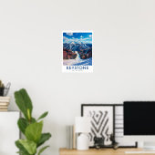 Keystone Ski Resort Kunst - Dercum Mountain Print (Thuiskantoor)
