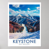 Keystone Ski Resort Kunst - Dercum Mountain Print (Voorkant)