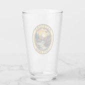 Keystone State Park Pennsylvania Travel Art Badge Glas (Achterkant)