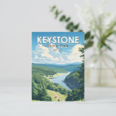 Keystone State Park Pennsylvania Travel  Briefkaart (Staand voorkant)