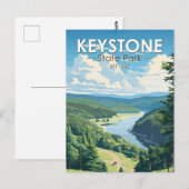 Keystone State Park Pennsylvania Travel  Briefkaart (Voorkant / Achterkant)