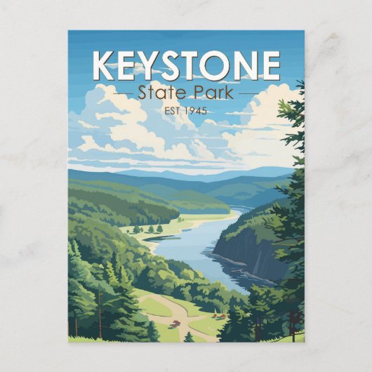 Keystone State Park Pennsylvania Travel  Briefkaart (Voorkant)