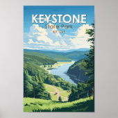 Keystone State Park Pennsylvania Travel  Poster (Voorkant)