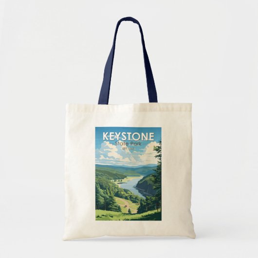 Keystone State Park Pennsylvania Travel  Tote Bag (Voorkant)