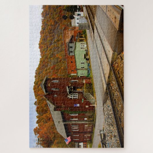 Keystone West Virginia.Kerstgroet Legpuzzel (Verticaal)