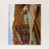 Keystone West Virginia.Kerstgroet Legpuzzel (Verticaal)