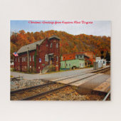 Keystone West Virginia.Kerstgroet Legpuzzel (Horizontaal)