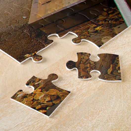 Keystone West Virginia.Kerstgroet Legpuzzel (Zijkant)