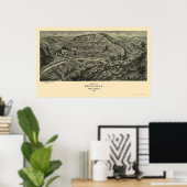 Keystone, WV Panorama - 1911 Poster (Thuiskantoor)