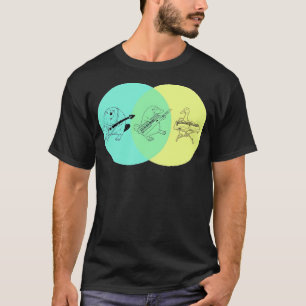 Keytar Platypus Venn Diagram T-shirt