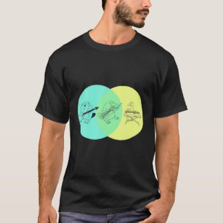 KEYTAR PLATYPUS VENN DIAGRAM T-SHIRT