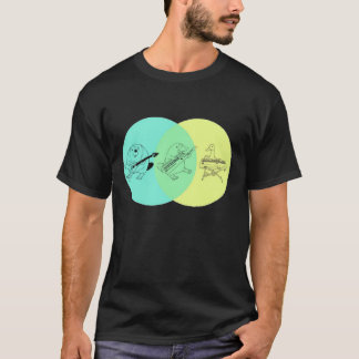 Keytar Platypus Venn Diagram T-shirt