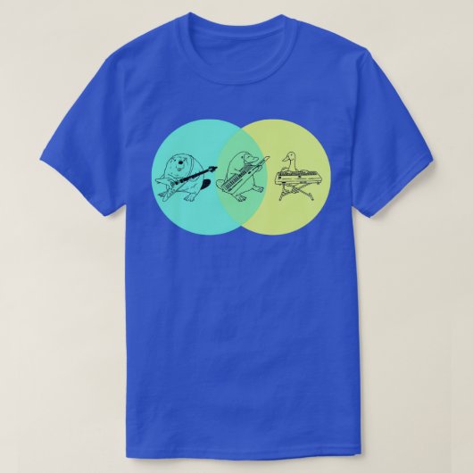 Keytar Platypus Venn Figuur 1 T-shirt (Design voorkant)