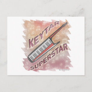 Keytar Superstar Briefkaart