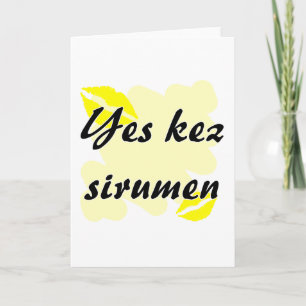 Kez sirumen - Armeniër - ja de Liefde van I u Feestdagen Kaart
