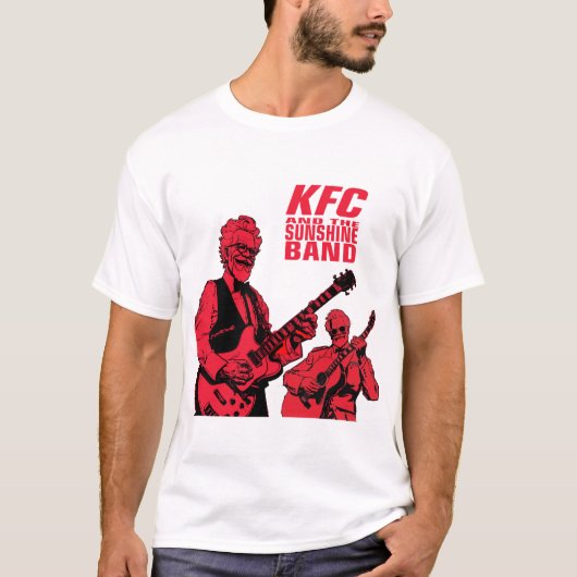 KFC en de Sunshine Band met gitaar Han on Back T-shirt (Voorkant)