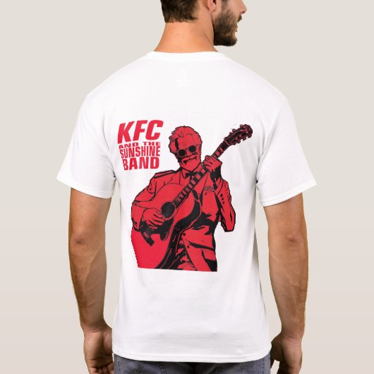 KFC en de Sunshine Band met gitaar Han on Back T-shirt (Achterkant)
