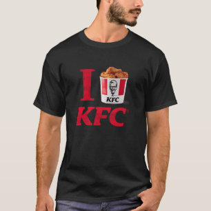 KFC I Heart KFC Emmer Gebakken Kip Retro Voedsel T-shirt