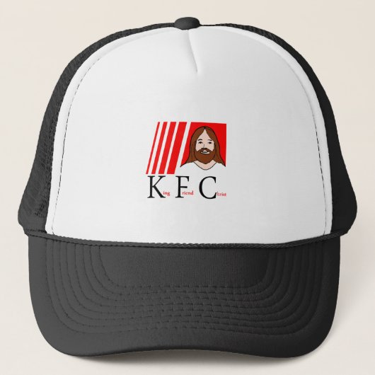 KFC - King Friend Christus (bijgewerkt ontwerp) Trucker Pet (Voorkant)