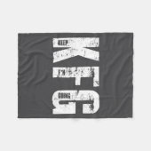 Kfg Keep F'n Going Military Style  Fleece Deken (Voorkant (Horizontaal))