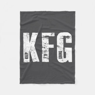Kfg Keep F'n Going Military Style  Fleece Deken