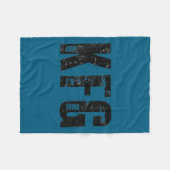 Kfg Keep F'n Going Military Style  Fleece Deken (Voorkant (Horizontaal))