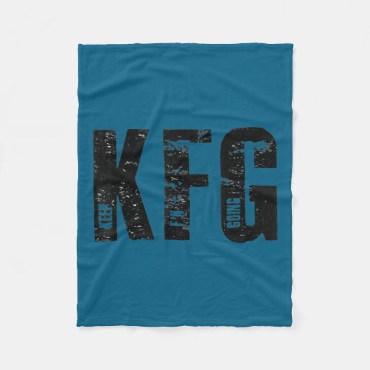 Kfg Keep F'n Going Military Style  Fleece Deken (Voorkant)