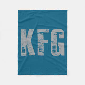 Kfg Keep F'n Going Military Style  Fleece Deken