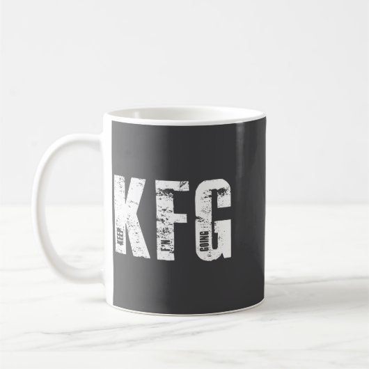 Kfg Keep F'n Going Military Style  Koffiemok (Links)