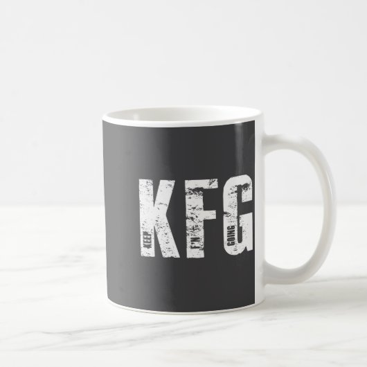 Kfg Keep F'n Going Military Style  Koffiemok (Rechts)