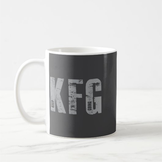 Kfg Keep F'n Going Military Style  Koffiemok (Links)