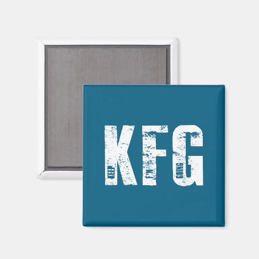 Kfg Keep F'n Going Military Style  Magneet (Voorkant / Achterkant)