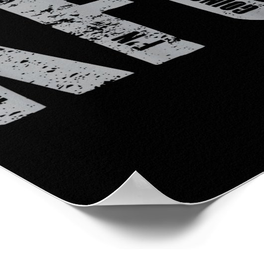 Kfg Keep F'n Going Military Style  Poster (Hoek)