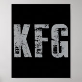 Kfg Keep F'n Going Military Style  Poster (Voorkant)
