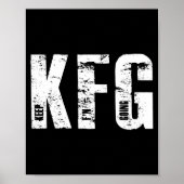 Kfg Keep F'n Going Military Style Poster (Voorkant)