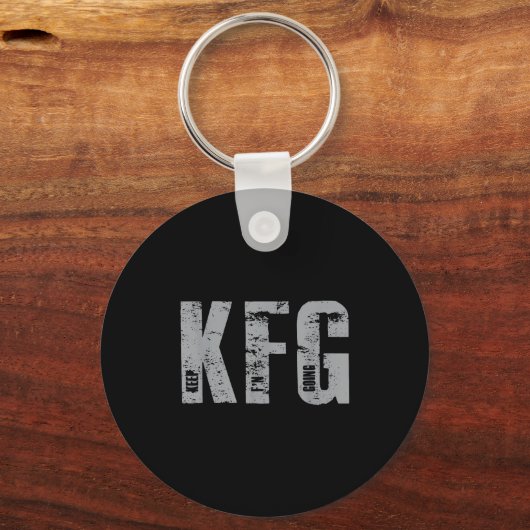 Kfg Keep F'n Going Military Style  Sleutelhanger (Voorkant)
