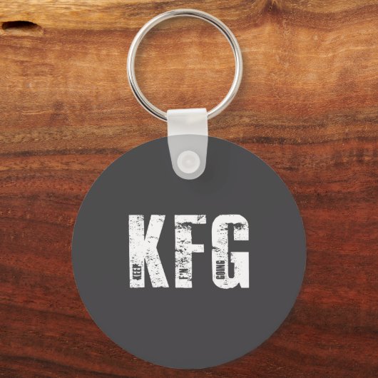 Kfg Keep F'n Going Military Style  Sleutelhanger (Voorkant)