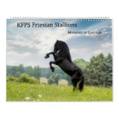 KFPS Friesian Stallion Calendar Kalender (Hoes)