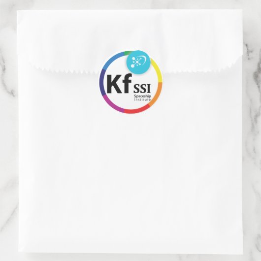 KFSSI-Stickers Ronde Sticker (Tas)