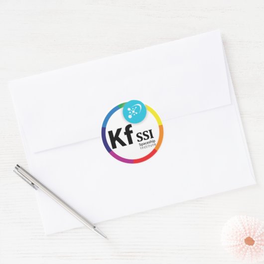 KFSSI-Stickers Ronde Sticker (Envelop)