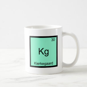 Kg - Kierkegaard Grappig Element Chemie Symbool T Koffiemok