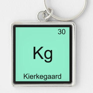 Kg - Kierkegaard Grappig Element Chemie Symbool T Sleutelhanger