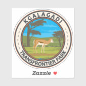 Kgalagadi Transborder Park Travel Art Vintage Sticker (Vel)