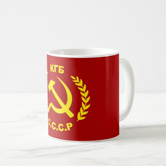 KGB CCCP Hammer en Sickle Koffiemok (Voorkant rechts)